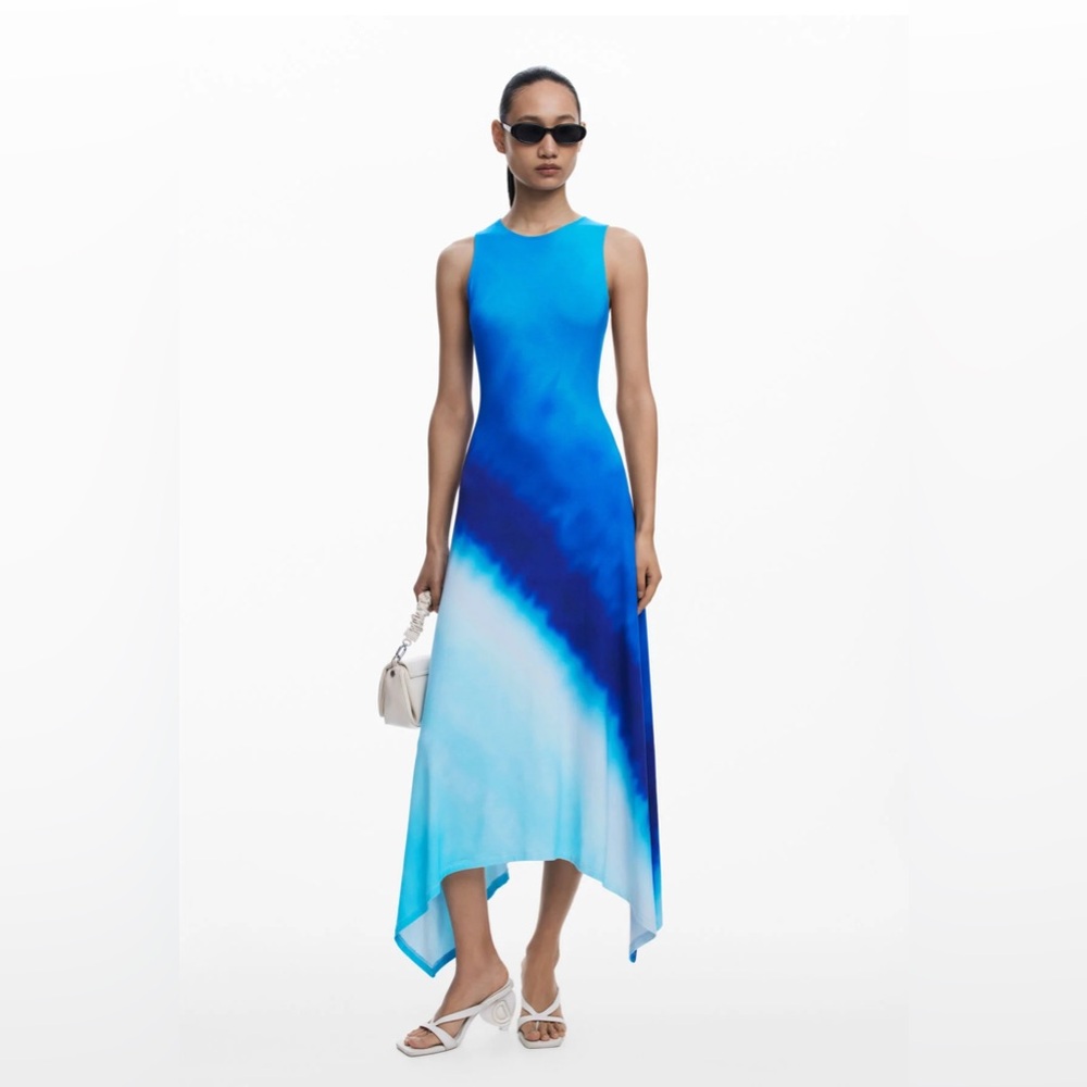 Desigual Tie-Dye Ruched Dress